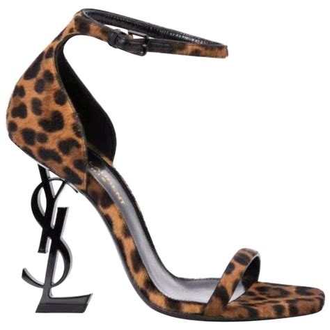 ysl leopard heels